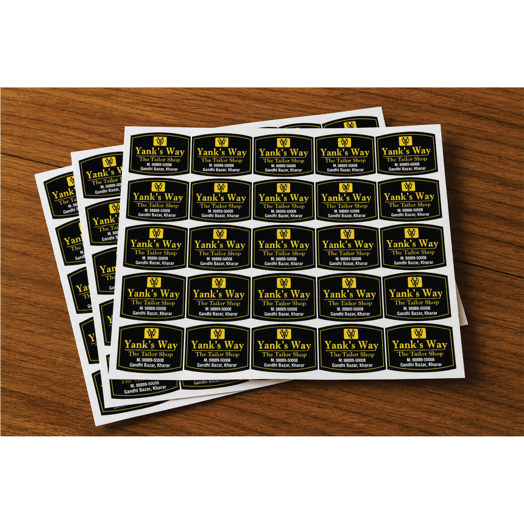CUSTOM STICKER TA 25| 100 SHEETS