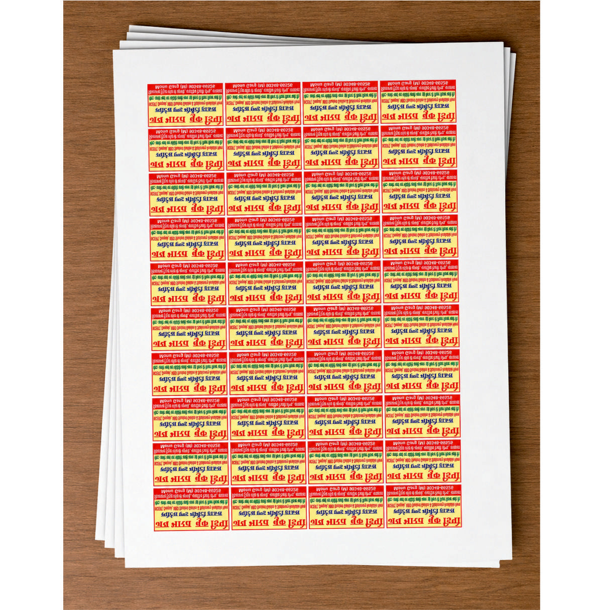 CUSTOM STICKER Bo 26| 100 SHEETS