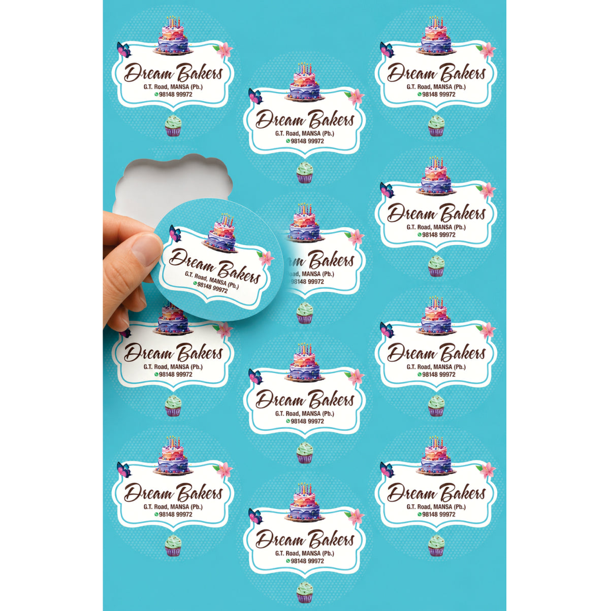 CUSTOM STICKER BK 27 | 100 SHEETS