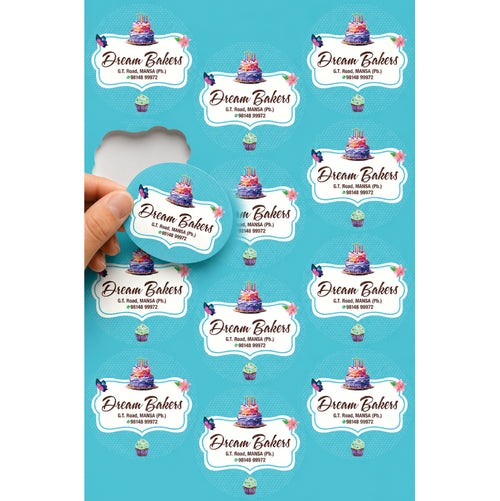 CUSTOM STICKER BK 27 | 100 SHEETS