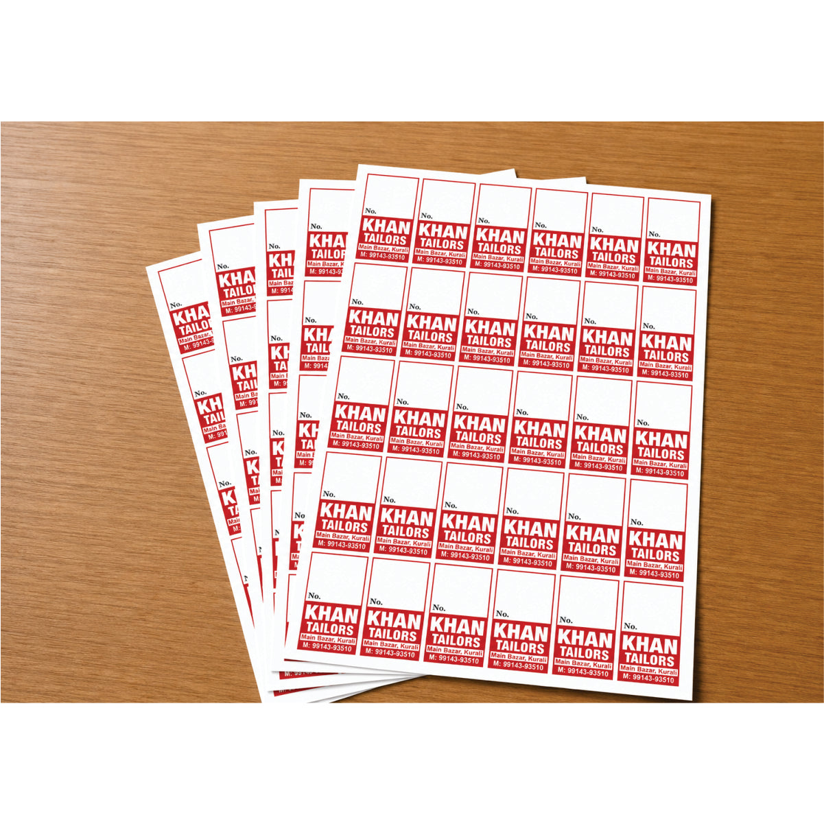 CUSTOM STICKER TA 27| 100 SHEETS