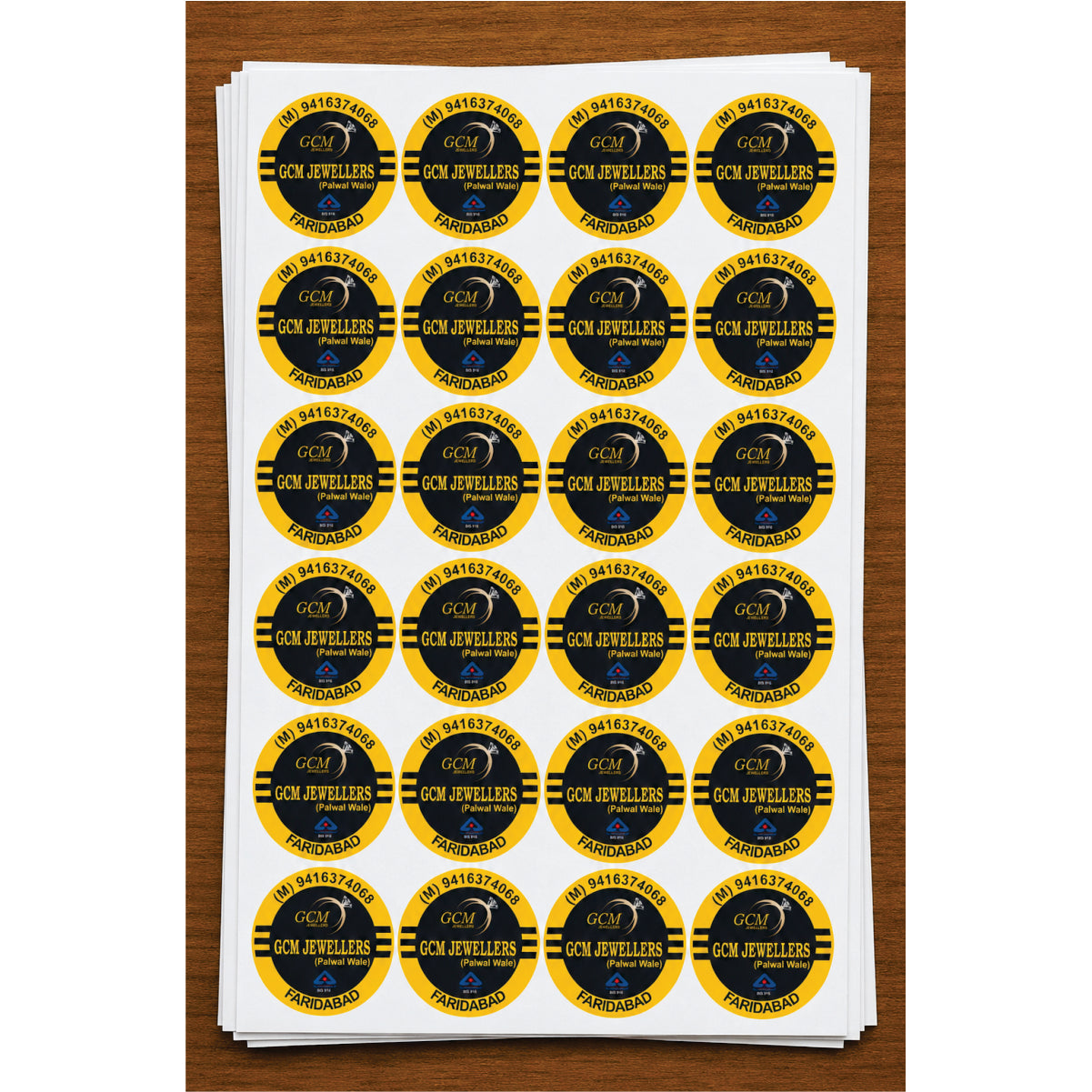 CUSTOM STICKER JE 27 | 100 SHEETS