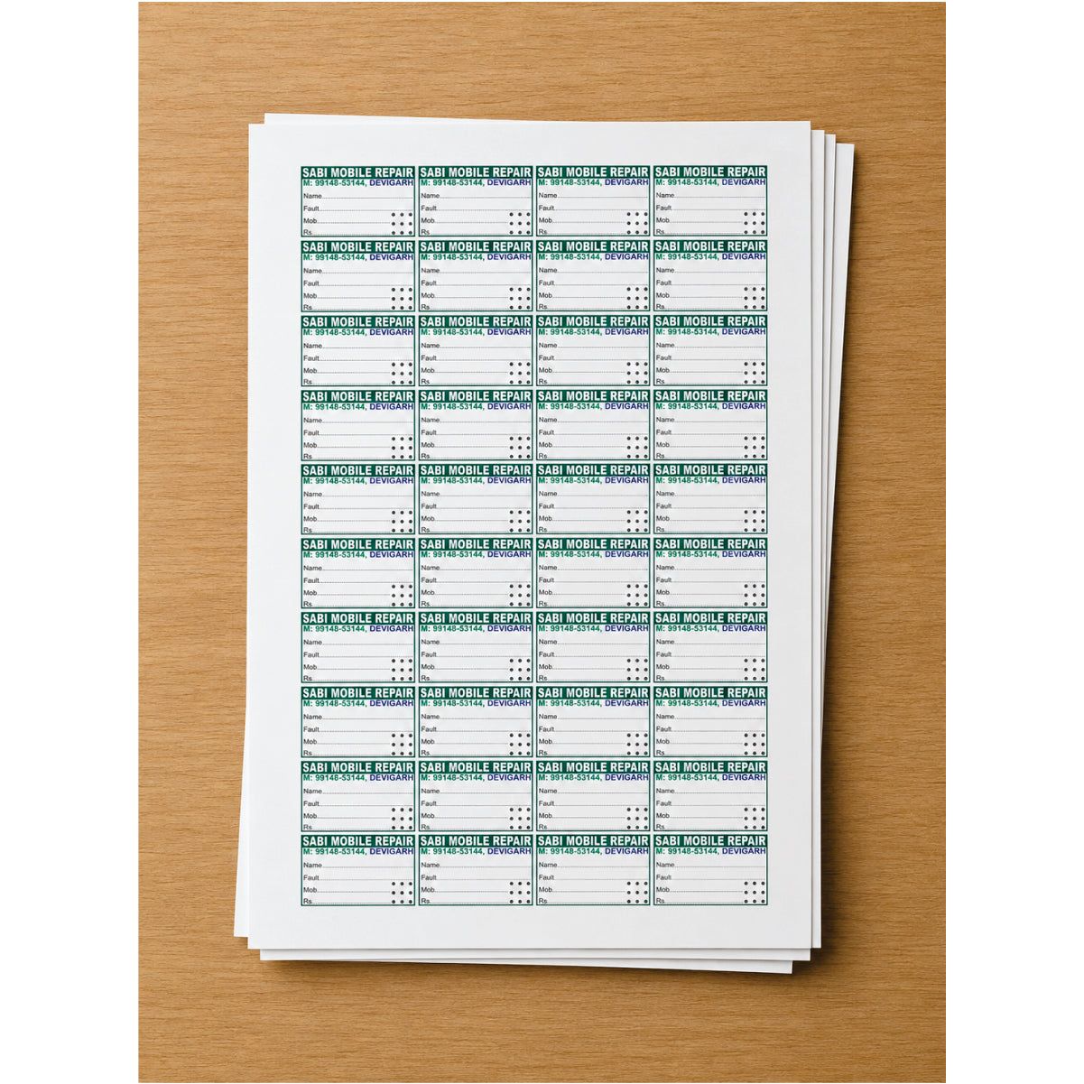 CUSTOM STICKER MO 27| 100 SHEETS