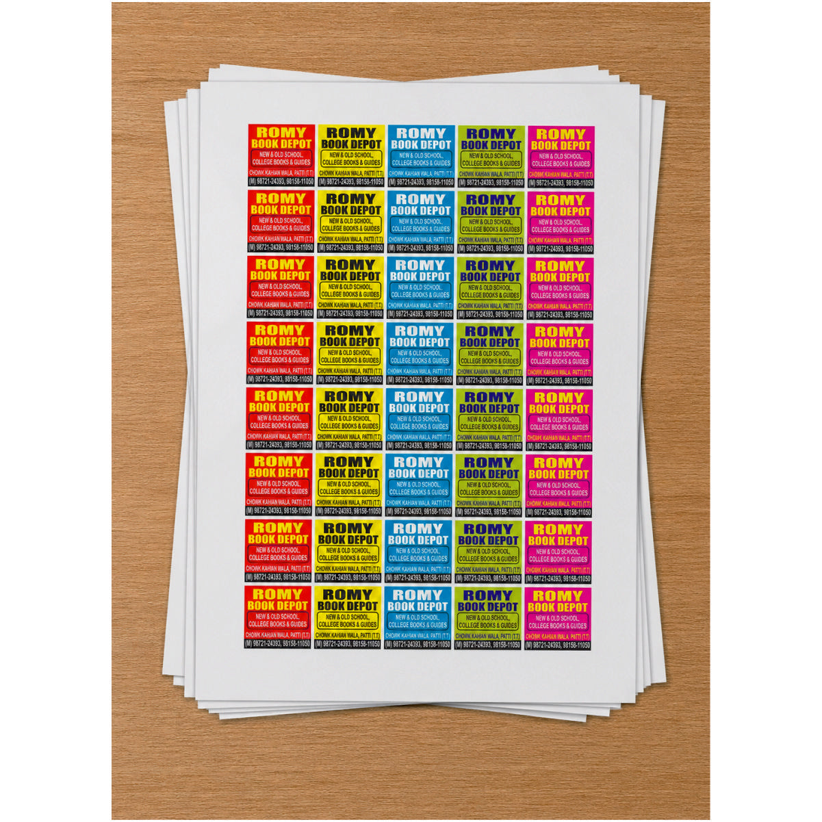 CUSTOM STICKER Bo 28| 100 SHEETS