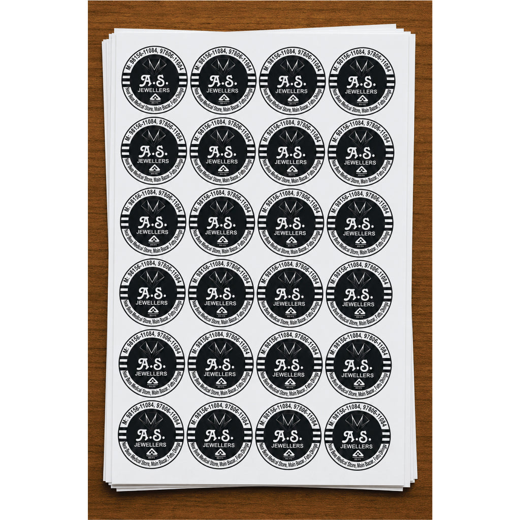 CUSTOM STICKER JE 28 | 100 SHEETS