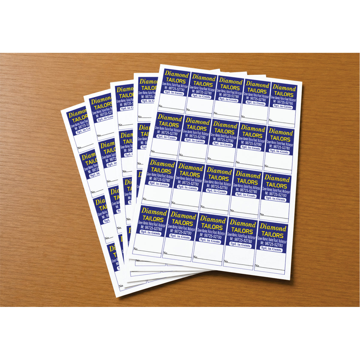 CUSTOM STICKER TA 29| 100 SHEETS