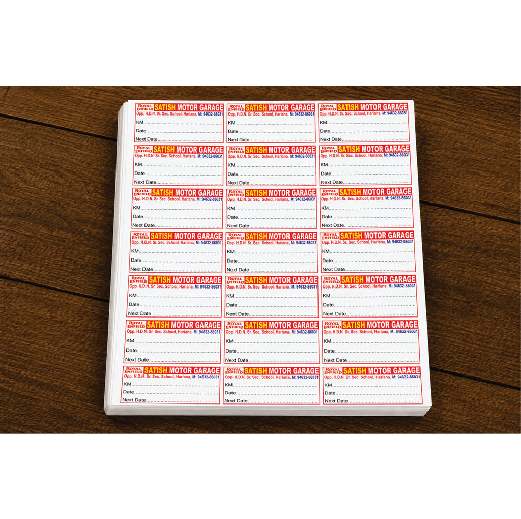 CUSTOM STICKER AU 02| 100 SHEETS