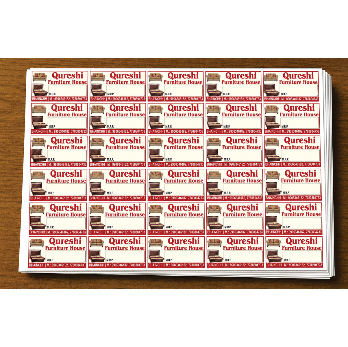 CUSTOM STICKER FUR 02| 100 SHEETS