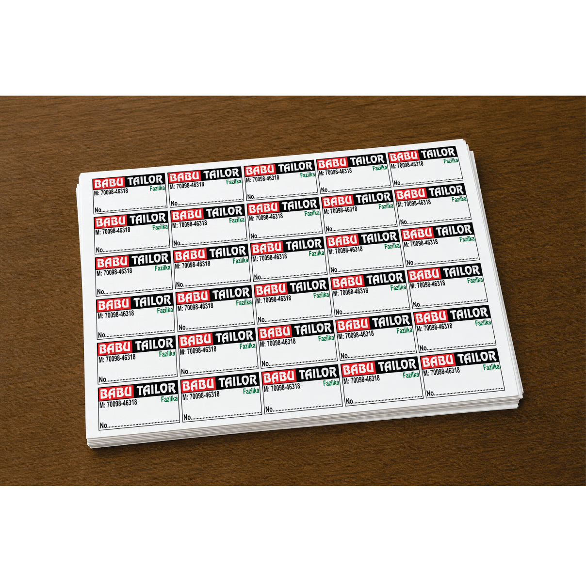 CUSTOM STICKER TA 02| 100 SHEETS