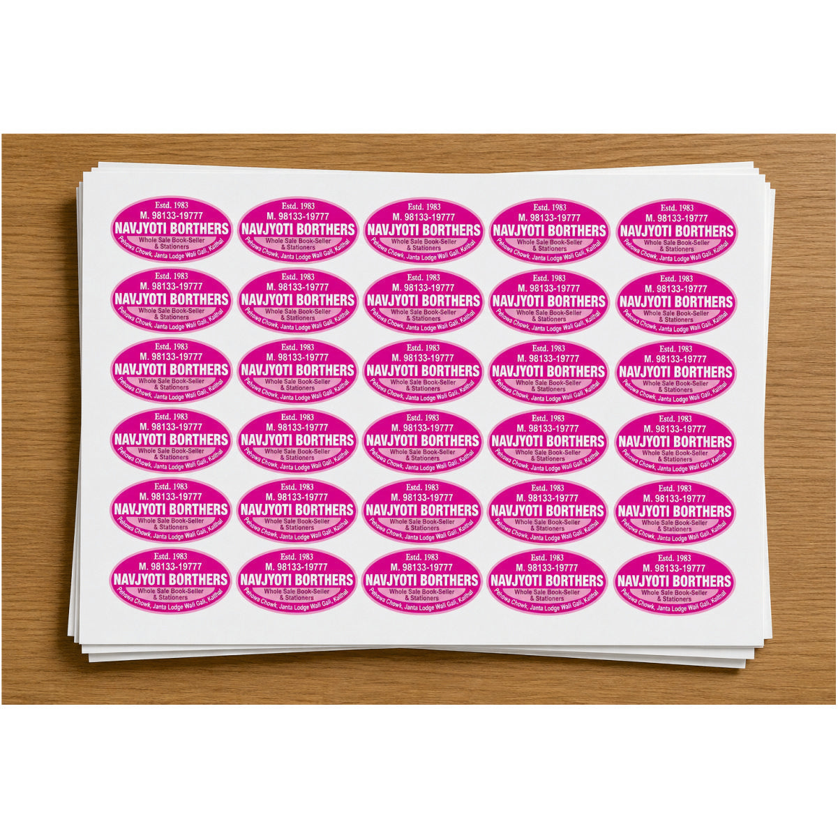 CUSTOM STICKER Bo 02| 100 SHEETS