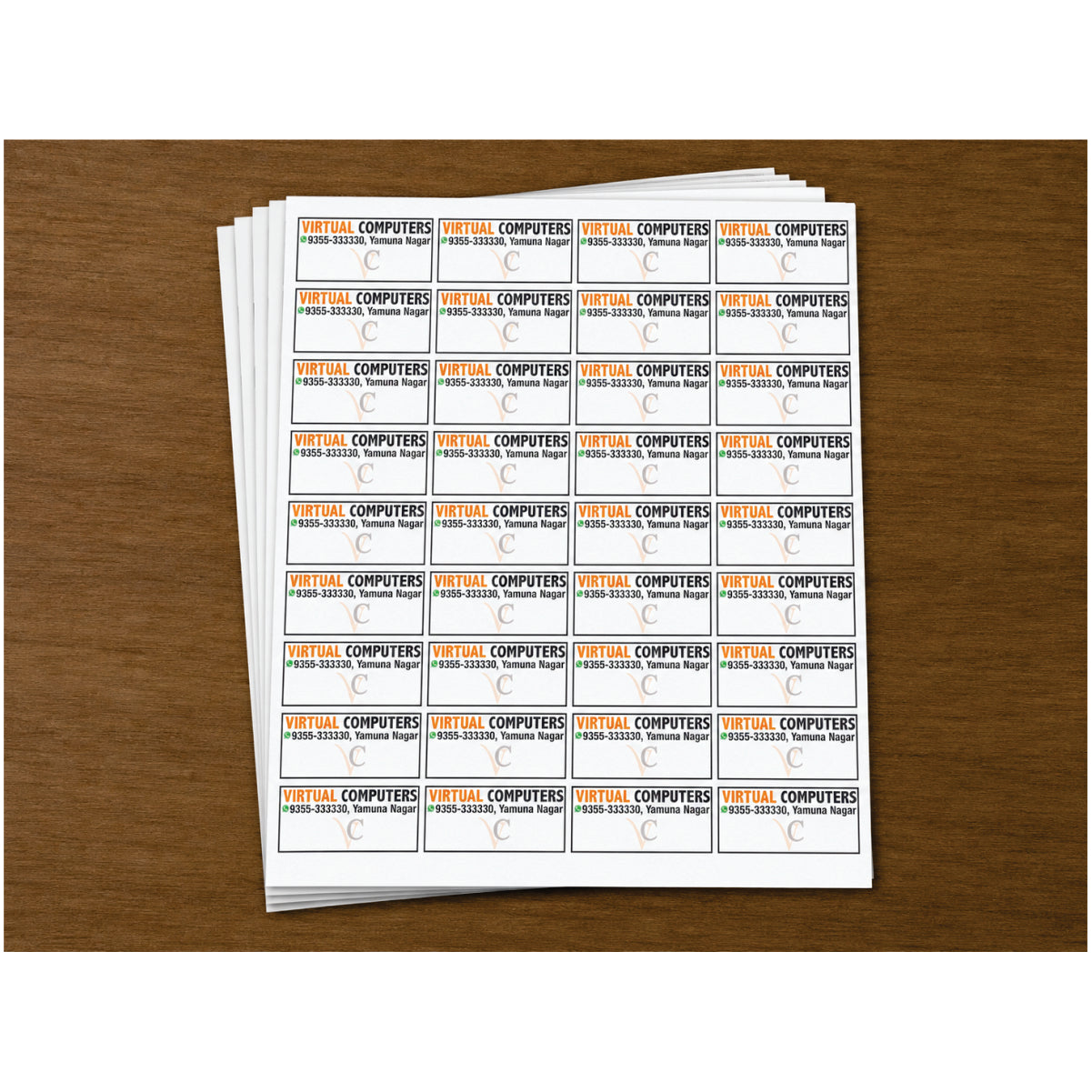 CUSTOM STICKER COM 02| 100 SHEETS