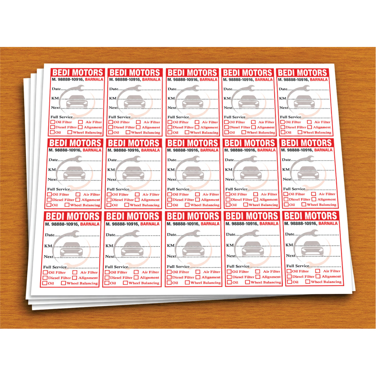 CUSTOM STICKER CR 02| 100 SHEETS