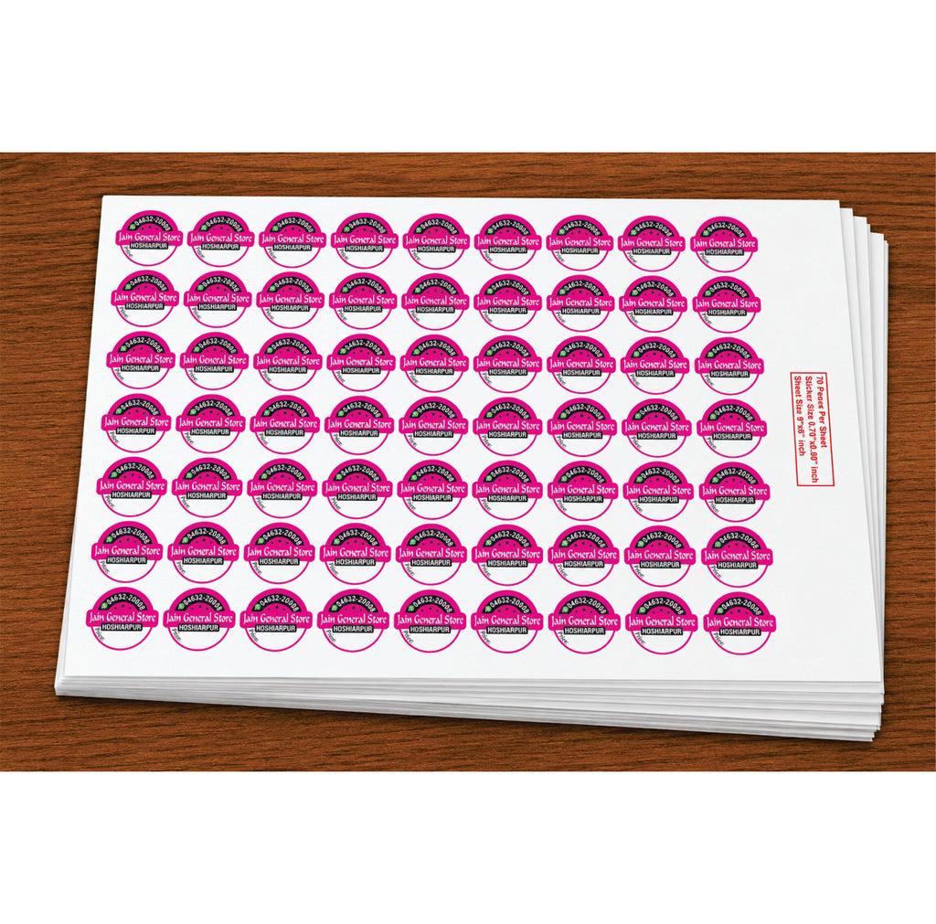 CUSTOM STICKER GE 02 | 100 SHEETS