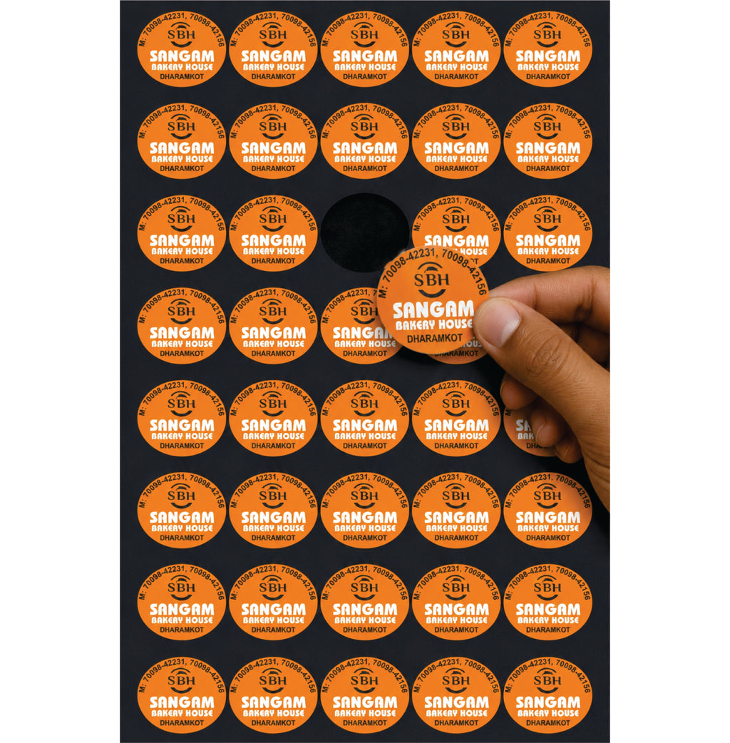 CUSTOM STICKER BK 003 | 100 SHEETS