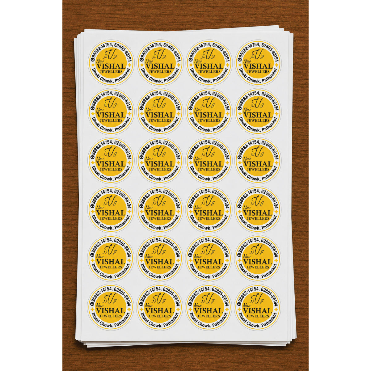 CUSTOM STICKER JE 30 | 100 SHEETS