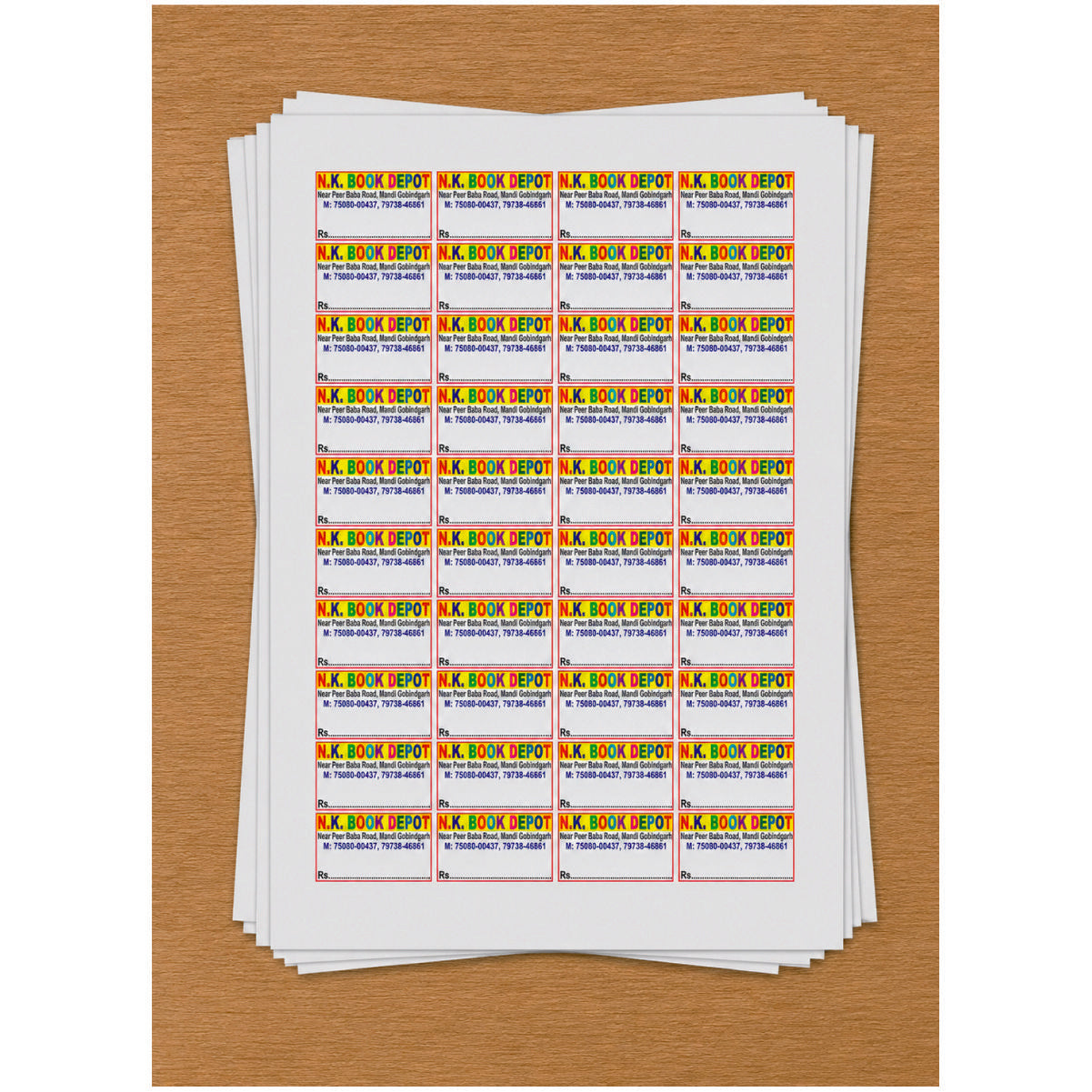 CUSTOM STICKER Bo 30| 100 SHEETS