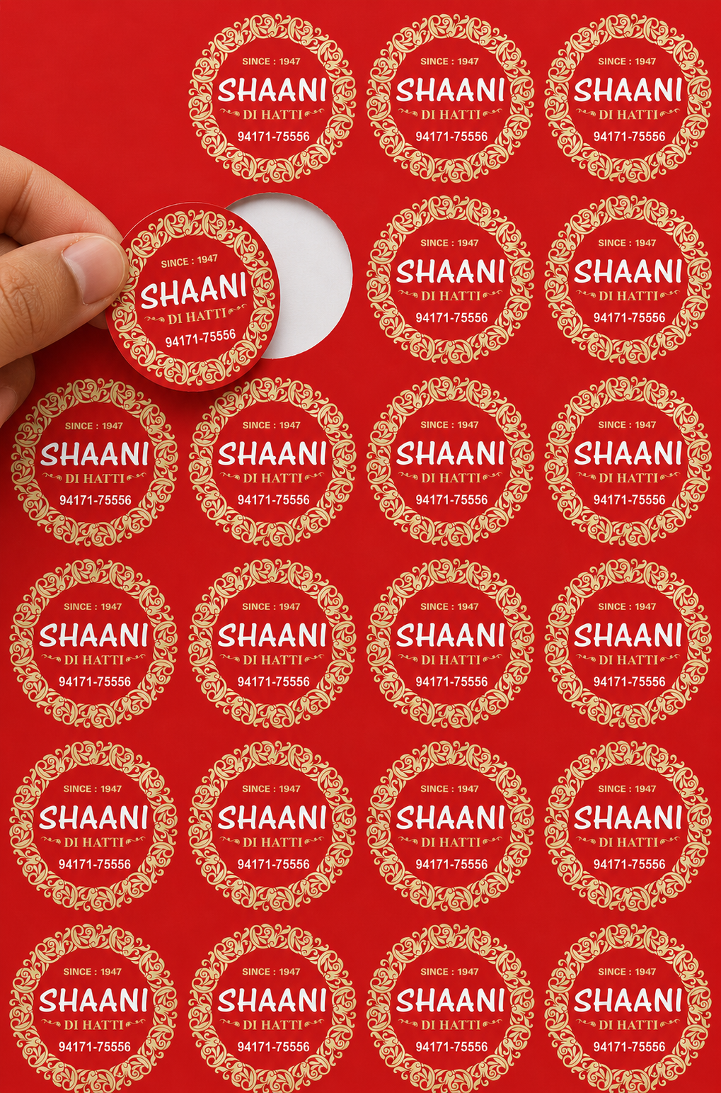 CUSTOM STICKER S 33| 100 SHEETS