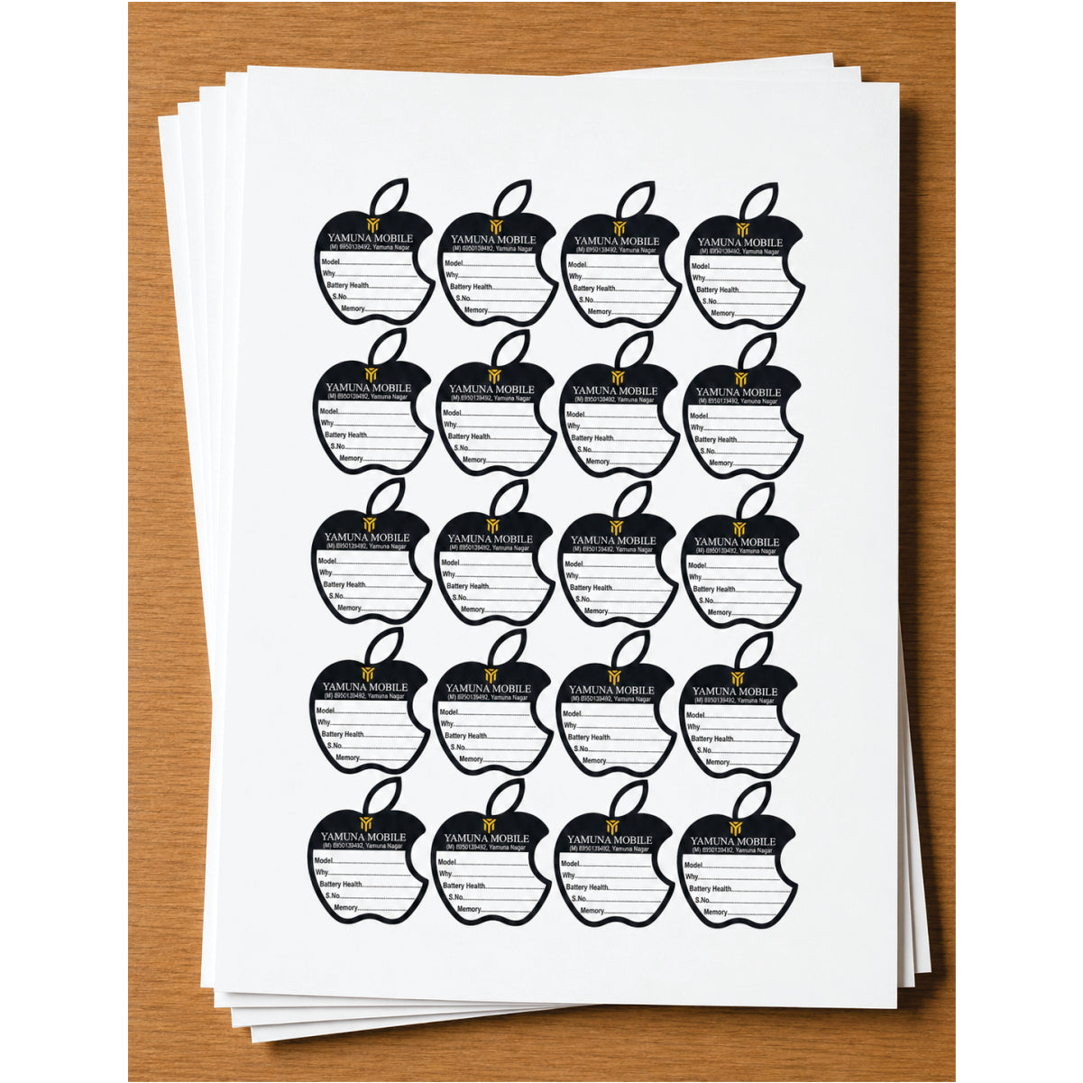 CUSTOM STICKER MO 33| 100 SHEETS
