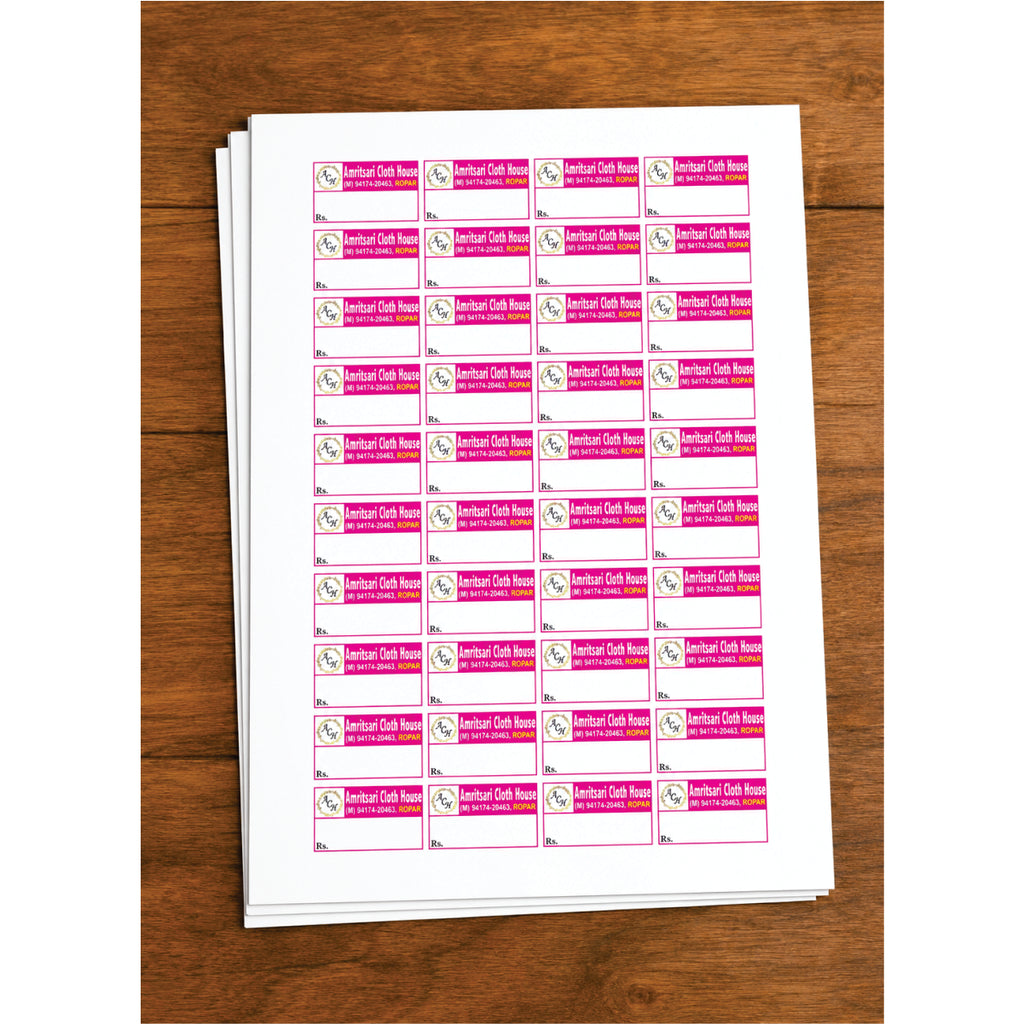 CUSTOM STICKER CL 33| 100 SHEETS