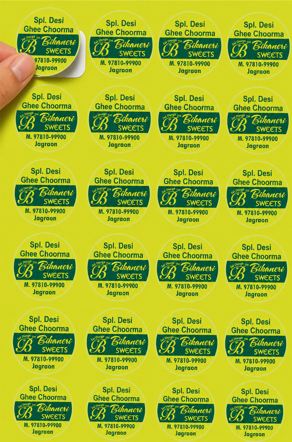 CUSTOM STICKER S 34| 100 SHEETS