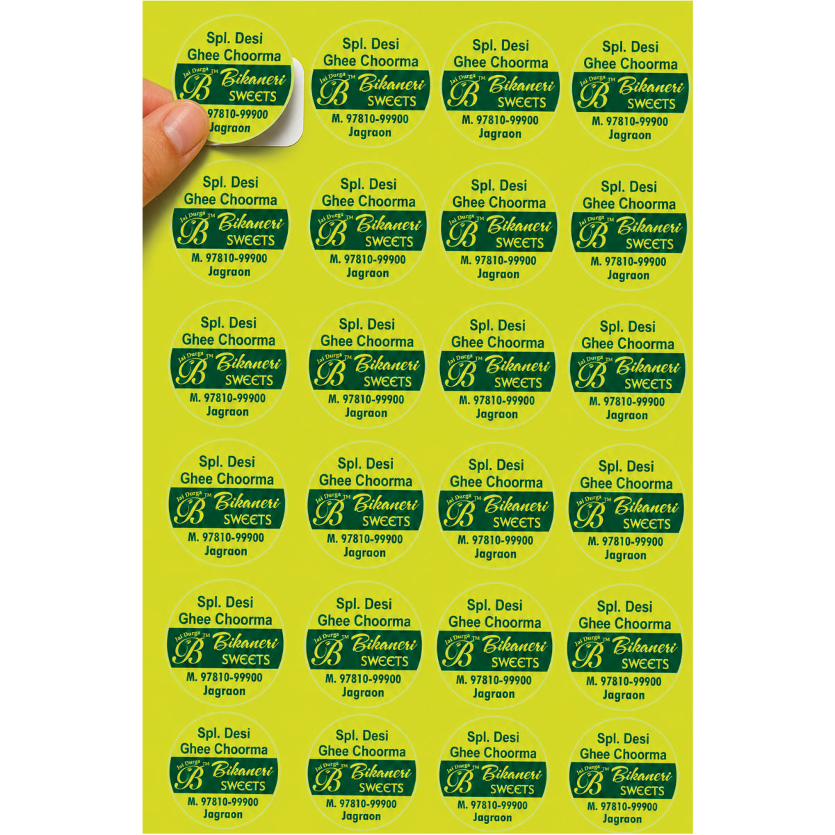 CUSTOM STICKER SW 34 | 100 SHEETS