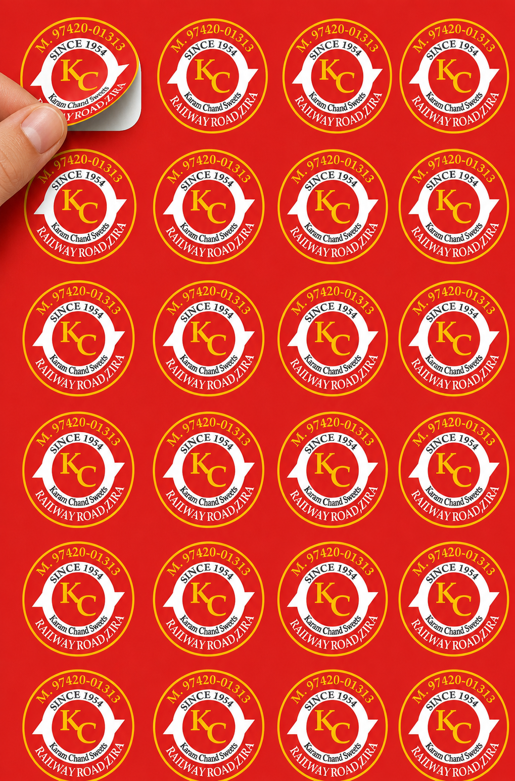 CUSTOM STICKER S 35| 100 SHEETS