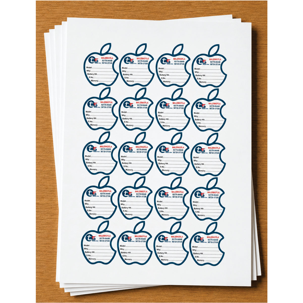 CUSTOM STICKER MO 35| 100 SHEETS