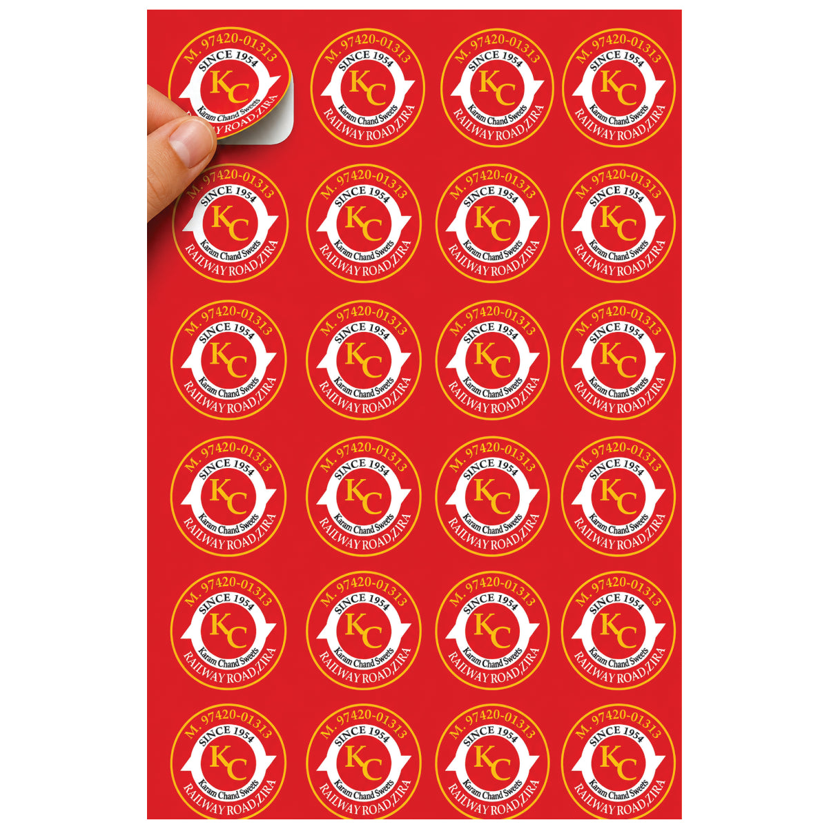 CUSTOM STICKER SW 35 | 100 SHEETS