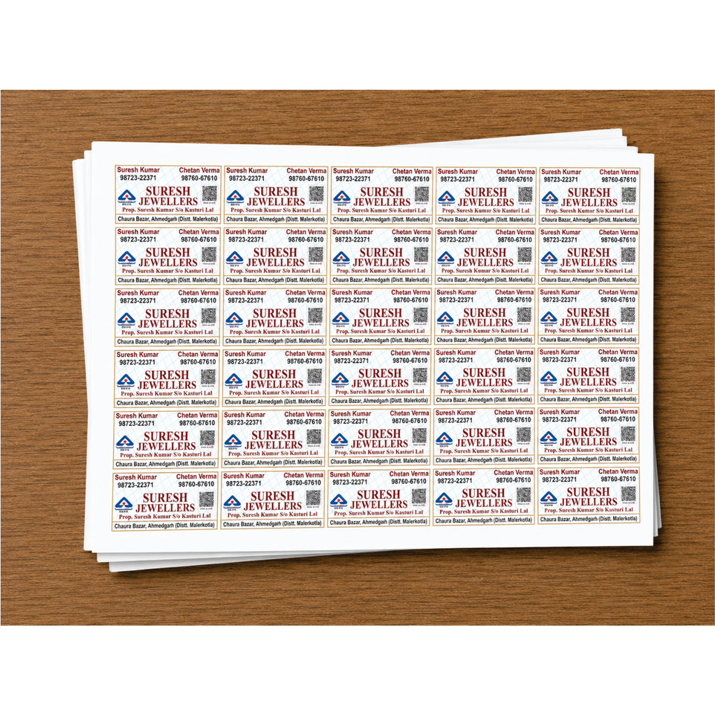 CUSTOM STICKER JE 35 | 100 SHEETS