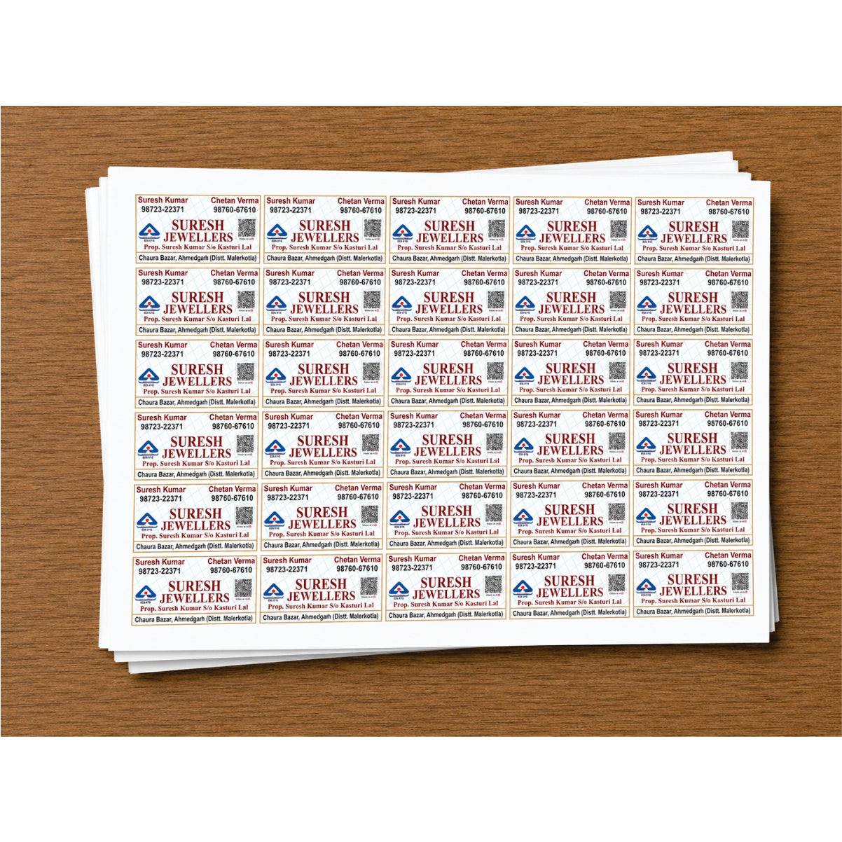 CUSTOM STICKER JE 35 | 100 SHEETS