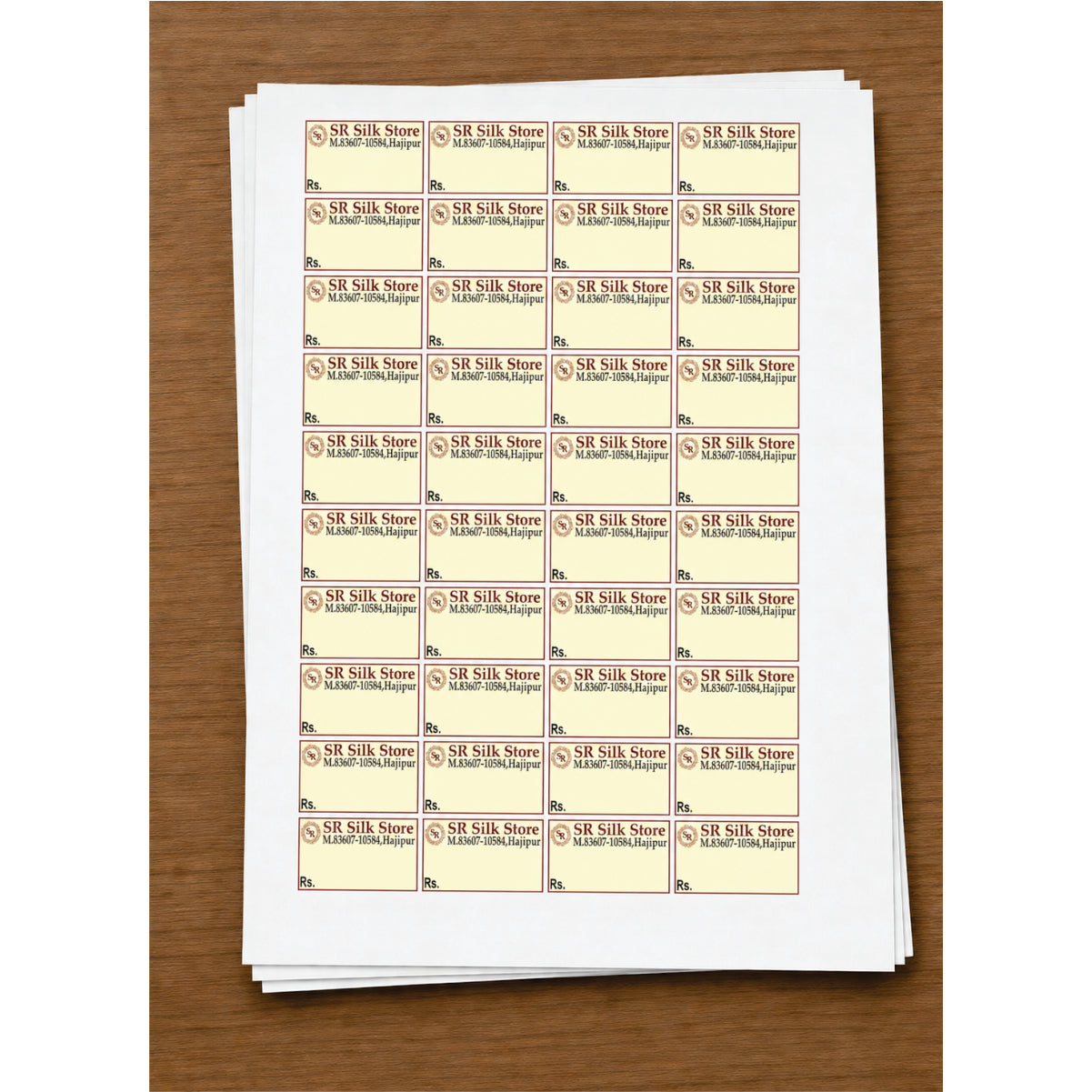CUSTOM STICKER CL 35| 100 SHEETS
