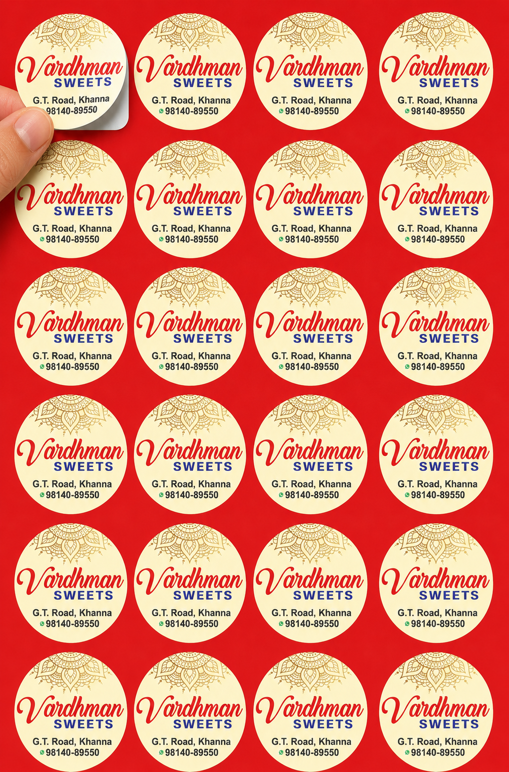 CUSTOM STICKER S 36| 100 SHEETS