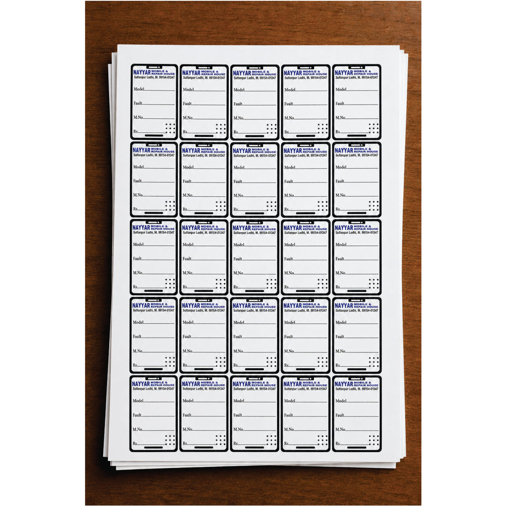 CUSTOM STICKER MO 36| 100 SHEETS