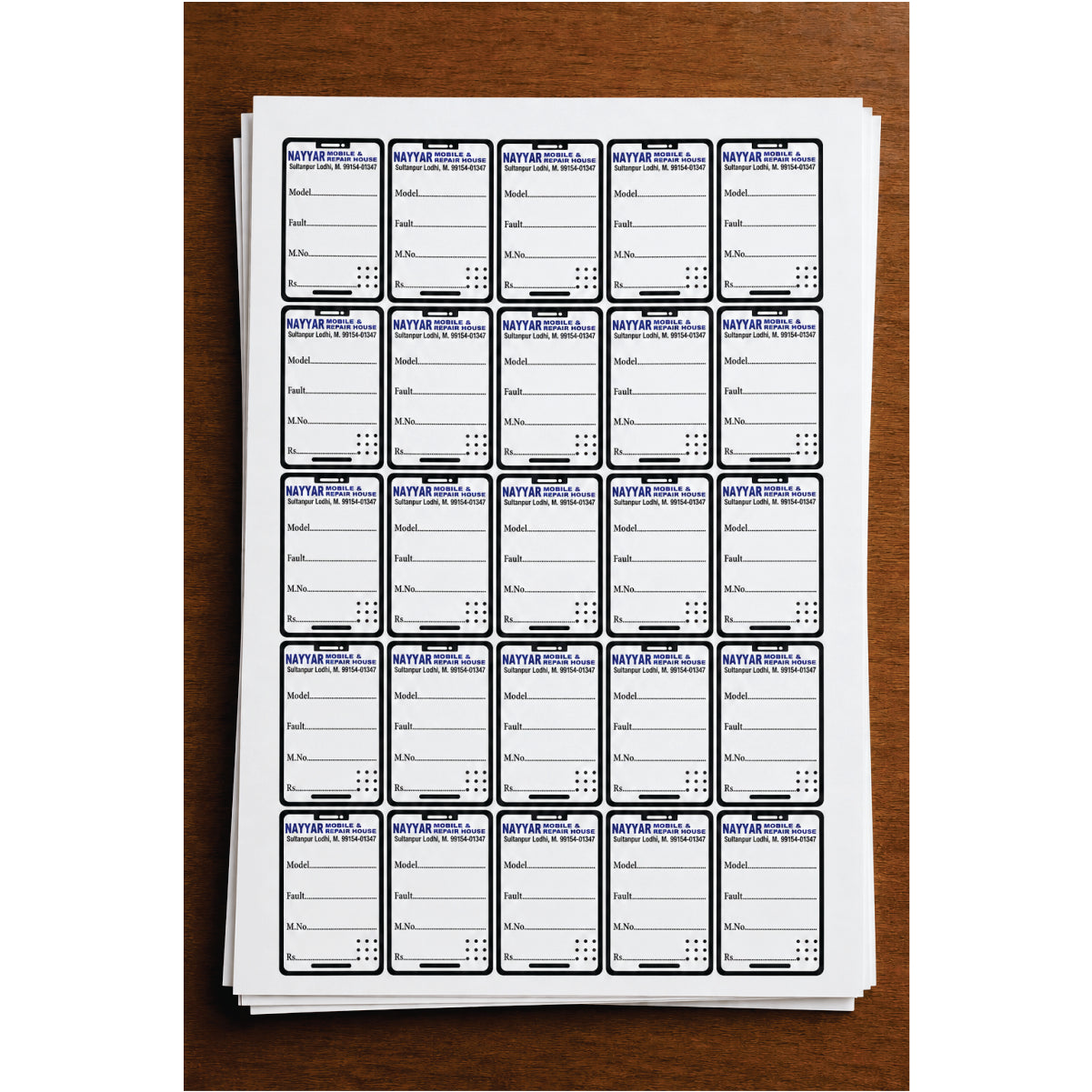 CUSTOM STICKER MO 36| 100 SHEETS