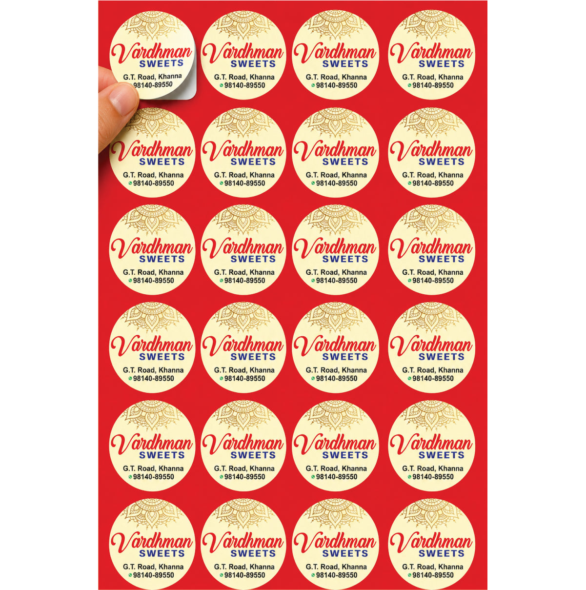 CUSTOM STICKER SW 36 | 100 SHEETS