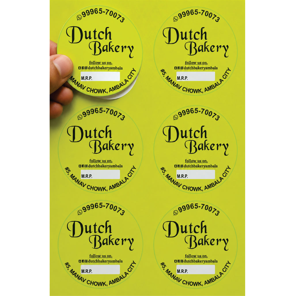 CUSTOM STICKER BK 36| 100 SHEETS