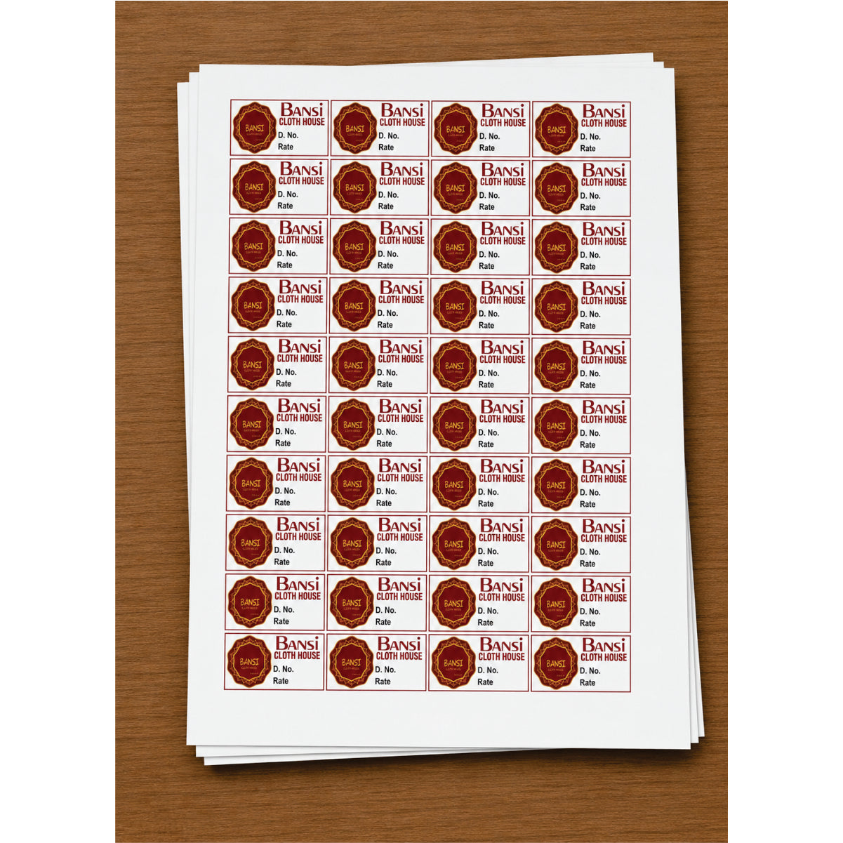 CUSTOM STICKER CL 37| 100 SHEETS