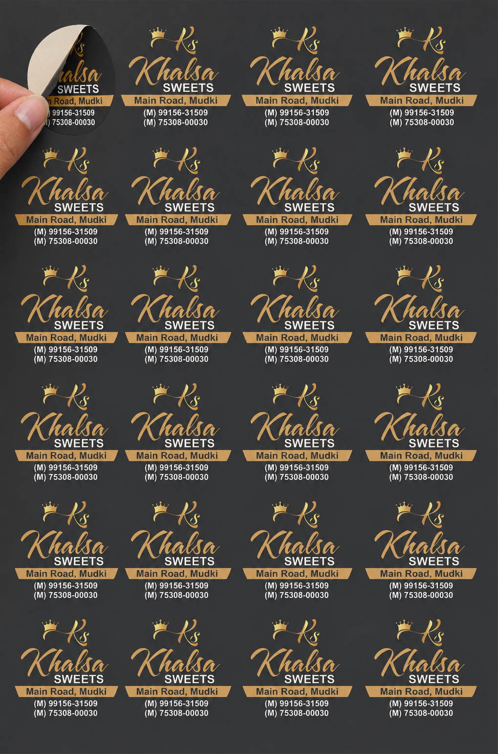 CUSTOM STICKER S 38| 100 SHEETS