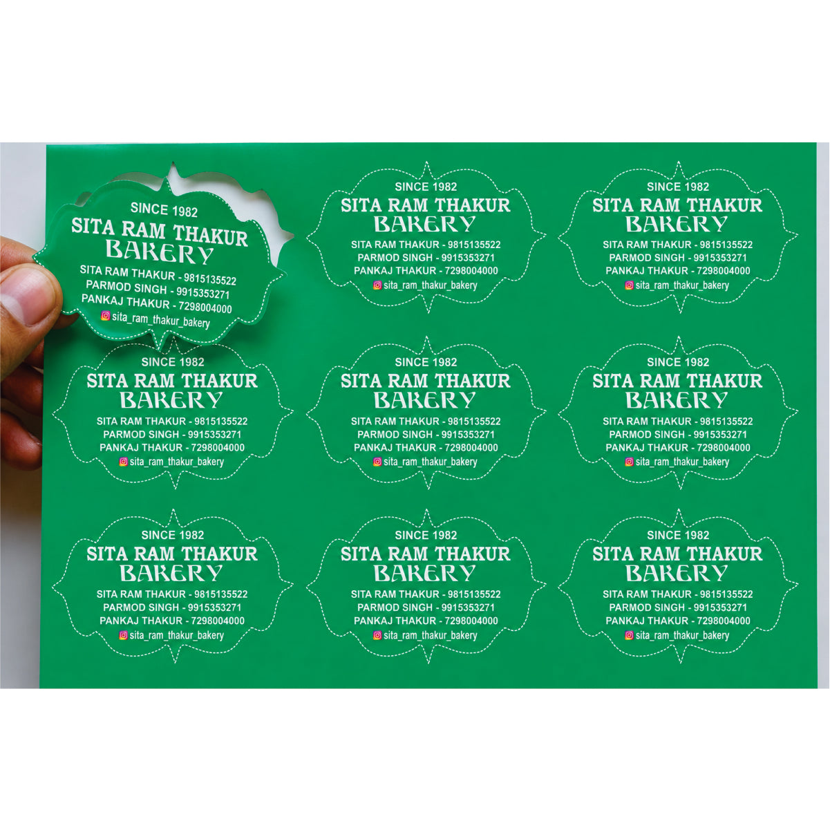 CUSTOM STICKER BK 39| 100 SHEETS