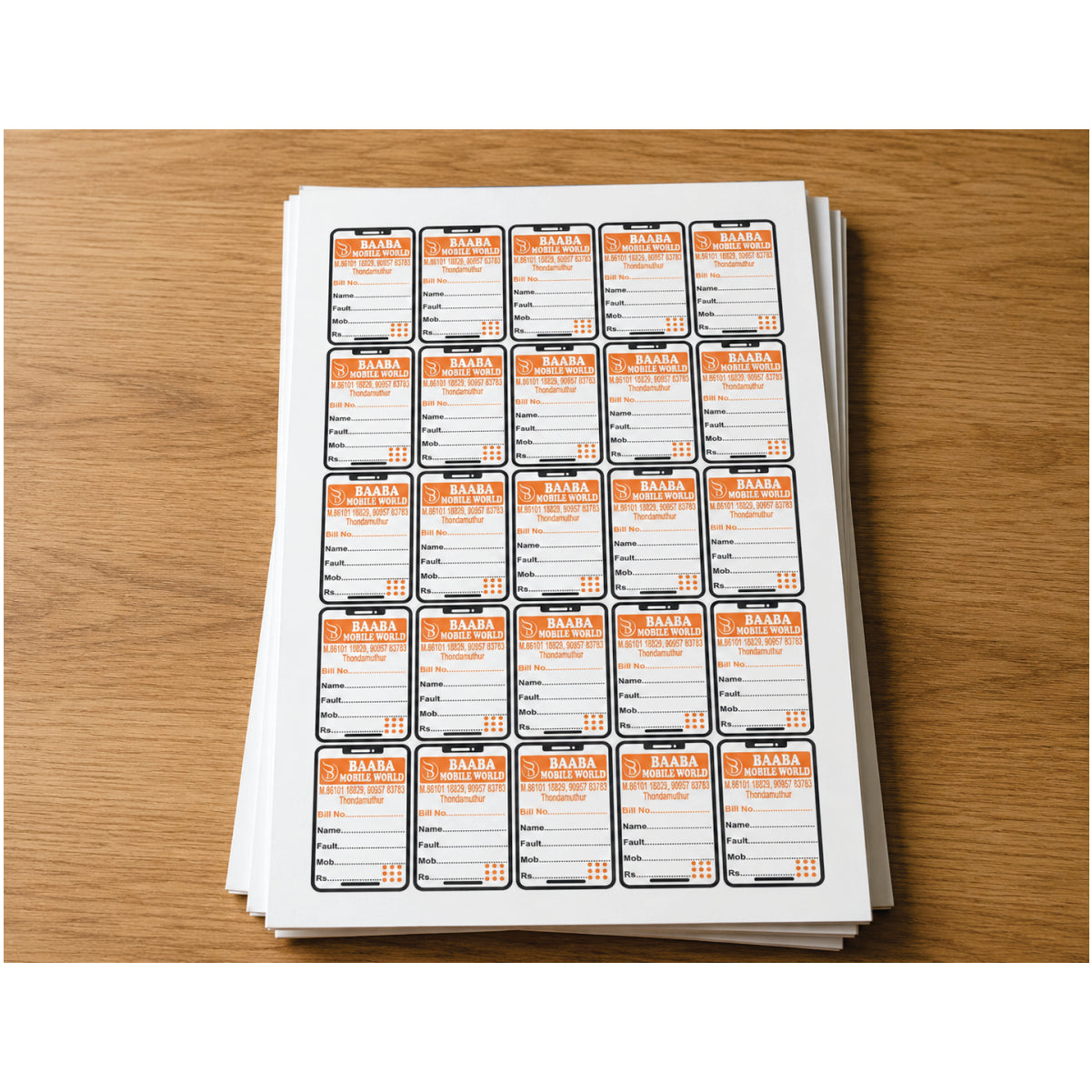 CUSTOM STICKER MO 39| 100 SHEETS