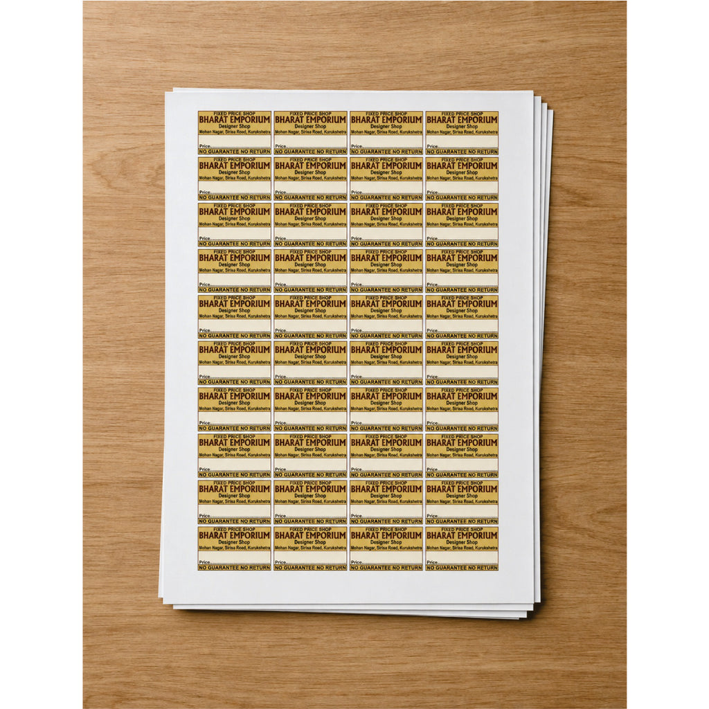 CUSTOM STICKER CL 39| 100 SHEETS