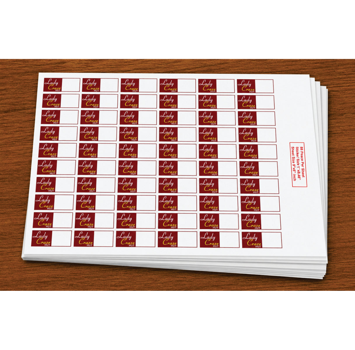 CUSTOM STICKER GE 03 | 100 SHEETS