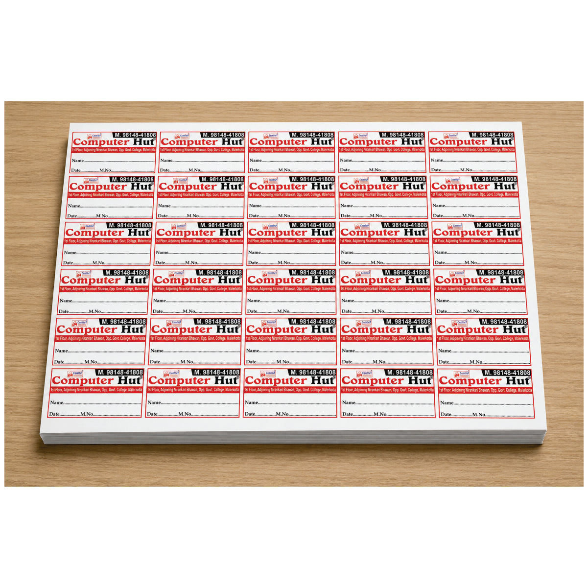CUSTOM STICKER COM 03| 100 SHEETS