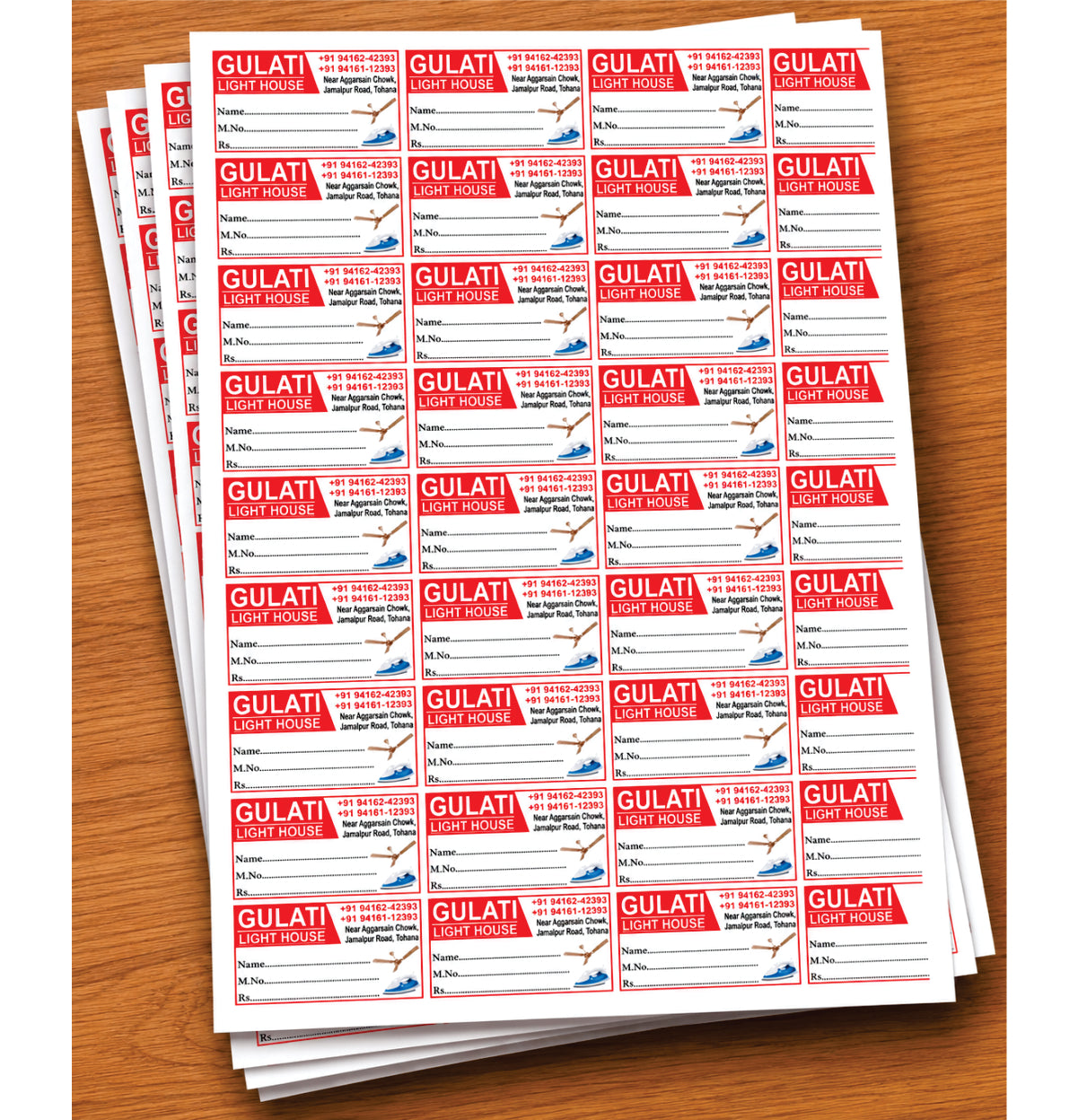 CUSTOM STICKER RE 03| 100 SHEETS