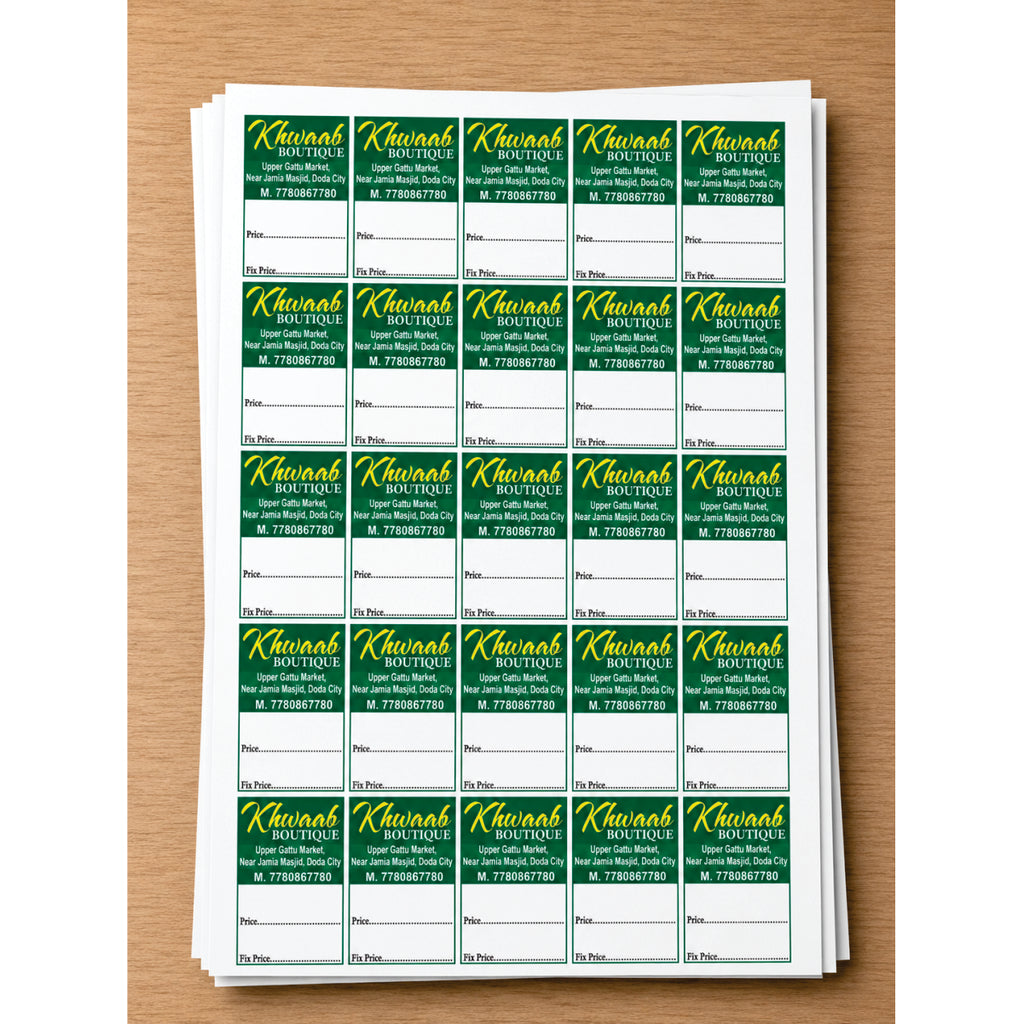 CUSTOM STICKER BOT 03| 100 SHEETS