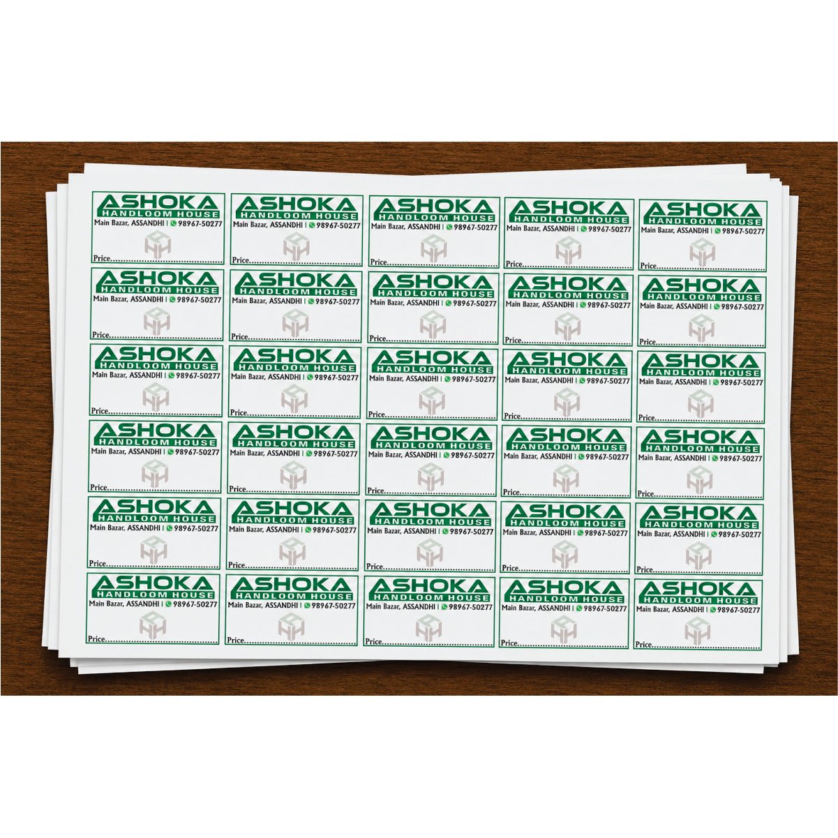 CUSTOM STICKER HA 03| 100 SHEETS