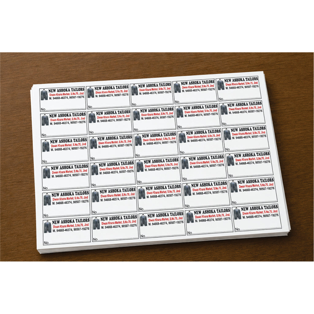 CUSTOM STICKER TA 03| 100 SHEETS