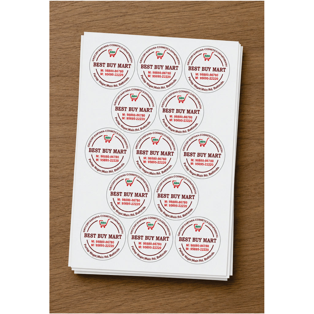 CUSTOM STICKER GR 03| 100 SHEETS
