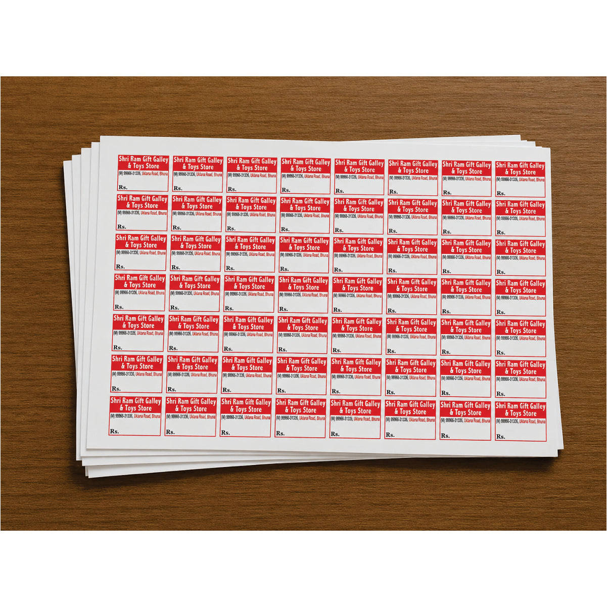 CUSTOM STICKER TO 03| 100 SHEETS
