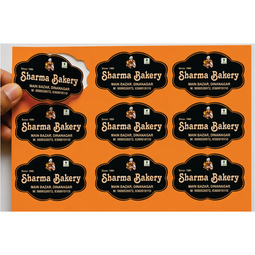 CUSTOM STICKER BK 40| 100 SHEETS